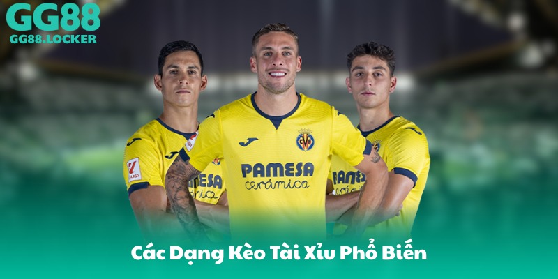 Các Dạng Kèo Tài Xỉu Phổ Biến
